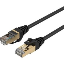 Renas Store Cat7 50CM Ethernet Kablosu - 10GBPS Yüksek Hız, 600MHZ Bant Genişliği, Çift Koruma (Stp), Altın Kaplama Ağ Kablosu
