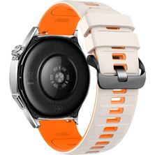TeknoKapsül Watch Ultra 49MM Minoc Kordon - Beyaz-Turuncu
