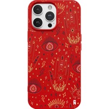 Casen iPhone 14 Pro Kırmızı Lansman Renkli Silikon I'm Mysterious Tasarımlı Kamera Korumalı Telefon Kılıf