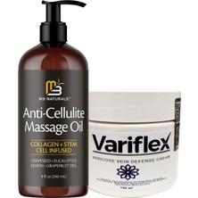 TeknoKapsül Variflex Masaj Yağı Anti-Cellulite Massage Oil 240 ml Masaj Yağı + Kremi 150 ml