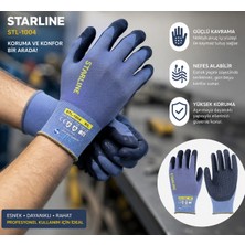 Starline STL-1004 Nokta Pvc Kaplı Iş Eldiveni 8/m – Kaymaz Tutuş, Esnek ve Dayanıklı – 12 Çift