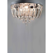 Mutlu Aydınlatma Kristal Tavanlık Avize LED Kumandalı 50 cm