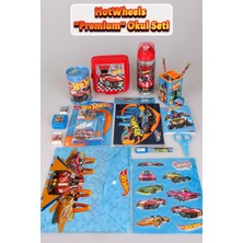 Hot Wheels x Dekomus Lisanslı Hot Whells 31 Parça Full Kırtasiye Seti Beslenme Kabı,matara