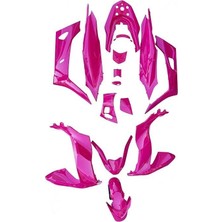 Honda Pcx 2021 - 2024 Uyumlu Komple Kaporta Seti Florasan Pembe