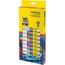 Nova Color NC-2004 Akrilik Boya Tüp 12 Li 12 ml
