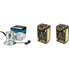 Kefo Gold Elektrikli Nargile Köz (Kömür) Yakma Makinası + 2 kg Nargile Kömürü