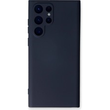 Magicool Samsung Galaxy S22 Ultra Kılıf Nano Içi Kadife Silikon - Lacivert