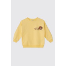 Panço Kız Bebek Sarı Sweatshirt
