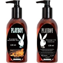 TeknoKapsül Playboy Massage Oil Warming And Natural 120 ml Isıtıcılı ve Kokusuz Vücut Masaj Yağı