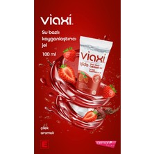TeknoKapsül Viaxi Glide Kayganlaştırıcı Jel 100 ml Çilek Aromalı Su Bazlı Ekstra Kaygan ve Rahat Kullanım