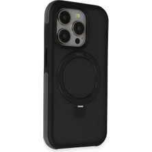 Uravas Store Joko Apple iPhone 15 Pro Max Zorda Airbag Magsafe Standlı Kapak - Siyah