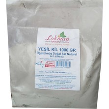TeknoKapsül Yeşil Kil Öğütülmüş Doğal Saf Naturel 1000 gr Paket