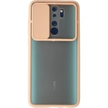 Magicool Xiaomi Redmi Note 8 Pro Kılıf Palm Buzlu Kamera Sürgülü Silikon - Pembe