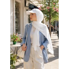 Wearflawless Siperli Sandy Şal, Hazır Pratik Tesettür Şal, Şapkalı Şal