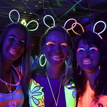 Renas Store Karanlıkta Parlayan Fosforlu Glow Taç Fosforlu Renkli Taç 6 Adet