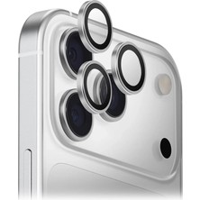 Piili Imperium iPhone 17 Pro/17 Pro Max Safir Ar-Af Lens Koruyucu - Gümüş
