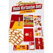 x Dekomus Lisanslı Galatasaray 17 Parça Premıum Hobi Kırtasiye Seti Boyama Kitabı,sticker