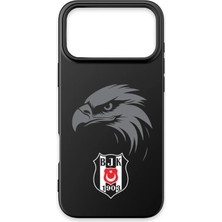 x Dekomus Lisanslı Beşiktaş Iphone 17 Pro Kartal Arma Siyah Silikon Telefon Kılıfı "dekomus Cep Defteri Hediyeli"
