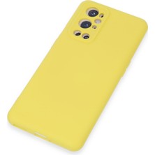 TeknoKapsül One Plus 9 Pro Kılıf Nano Içi Kadife Silikon - Sarı