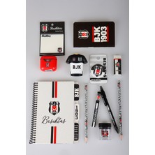 x Dekomus Lisanslı Beşiktaş 12 Parça Kırtasiye Seti Ajanda,post-It,rozet,uçlu Kalem,uç