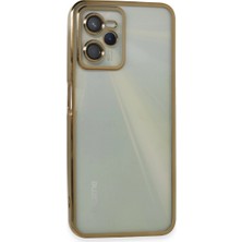 Magicool Realme C35 Kılıf Razer Lensli Silikon - Gold