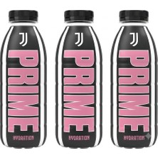 Prime Hydration Juventus Edition 500 ml - Ejder Meyvesi ve Açai Aromalı Sporcu Içeceği (3 Adet)