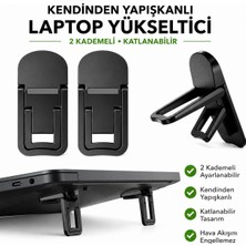 3b Trend 2 Kademeli Yükseklik Ayarlı Laptop Standı – Siyah Renk - Ergonomik Tasarım