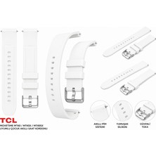 onlinekordon Tcl Movetime MT40, MT40X ve MT40SX Uyumlu Yumuşak Silikon Akıllı Çocuk Saati Kordonu Akıllı Pimli Kolay Sök Tak 18MM