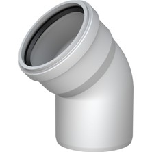 TeknoKapsül Pvc Atık Su Borusu 45 Derece 110 mm 10 Adet