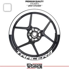 Sv Sticker Works Yamaha Tracer 9 Jant Şeridi – Yarım Jant Kaplama & Tracer 9 Yazı Sticker Seti