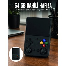 Renas Store Aşınabilir Retro El Oyun Konsolu 64GB Hafızalı IPS Ekranlı  Oyun Cihazı