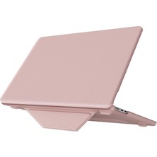 TeknoKapsül Macbook Air 15 2024 Macbook Deri Kapak - Pembe