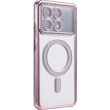 TeknoKapsül X6 Pro Joke Simli Magneticsafe Kılıf - Pembe
