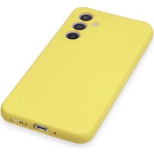 Magicool Samsung Galaxy A34 5g Kılıf Nano Içi Kadife Silikon - Sarı