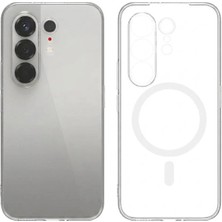 Forzacase Tecno Camon 50 Pro ile Uyumlu Clearmag Serisi Magsafe Özellikli Kristal Şeffaf Sert Kılıf