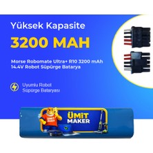 Ümit Maker Morse Robomate Ultra+ R10 3200 Mah 14.4V Robot Süpürge Batarya