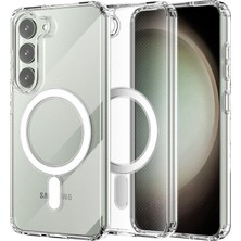 sbodurhome Samsung Galaxy S23 Kılıf Magneticsafe Şeffaf Silikon - Şeffaf