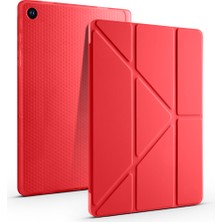 Galaxy Tab A11 Plus Kılıf Kalem Bölmeli Uyku Modlu Yatay ve Dikey Standlı Katlanır Xemu