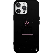 Casen iPhone 11 Pro Max Siyah Lansman Renkli Silikon Drama Queen Tasarımlı Premium Kılıf