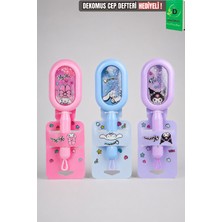 x Dekomus Lisanslı Kuromi&my Melody&cinnamoroll Simli Pullu Saç Açma Tarama Fırçası