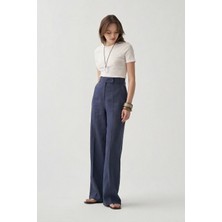 Allday  Indigo Keten Palazzo Pantolon