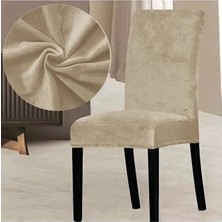 Arife Home Kadife Likralı Sandalye Örtüsü Sandalye Kılıfı 1 Adet