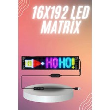 OtoTech Matrix LED Cama Yapışan Telefon Kontrollü Panel Dijital Ekran Kumandalı