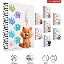 Gıpta Fancy Notes 80YP Spiralli Karton Kapak Okul Defteri