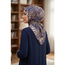 Sharell Leopar Desenli Soft Pamuk Eşarp 304-113