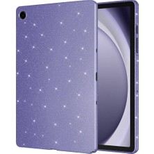 Khayra Galaxy Tab S9 Fe Kılıf Dökülmeyen Simli Kamera Korumalı Darbe Önleyici Silikon Khyr