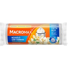 Macromax Büzgülü Orta Boy Çöp Torbası Vanilya 30'lu (4'li Paket)