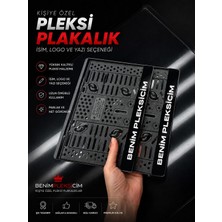 Kişiye Özel Motor Parlak Pleksi Plakalık - Isim Yazılı Özel Tasarım