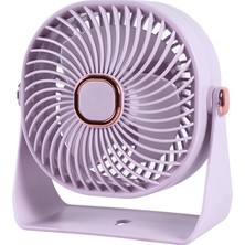 Kaia Life Feny FN-F55, Mor, 3 Kademeli Hız, 4" Kanat, Masaüstü, Dahili 800MAH Bataryalı, Type-C Şarj Girişli, Vantilatör