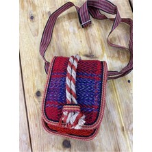 Bohemania Iran Işi El Yapımı Çok Renkli Günlük Bohem Kilim Küçük Çanta